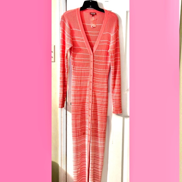 STAUD- Long Sleeve Sweater Dress, Size L - Picture 4 of 16